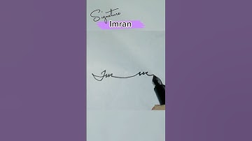 Unbelievable Signature Tricks: Prepare to Be Amazed! #Imran #name #signature #sikandarcreation #sc