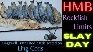 Half Moon Bay Rockfish Limits - Kingswell Battle Test - Lingcods