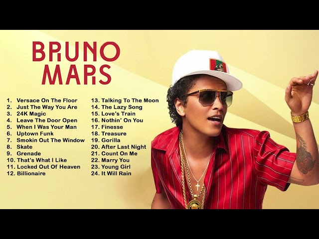 Bruno Mars | Top Greatest Hits 2024 Playlist - Bruno Mars Best Songs Playlist Album 2024 [NO ADS] class=