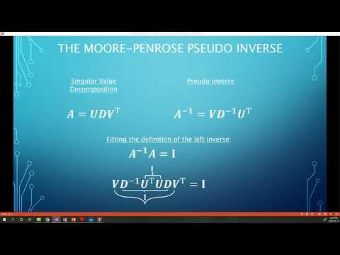 Moore-Penrose Pseudo Inverse