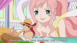 Luffy eats shirahoshi's food | One piece funny moments episode 532