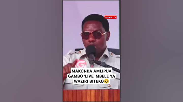 MAKONDA AMLIPUA GAMBO 'LIVE' MBELE YA WAZIRI BITEKO🥺 #breaking #makonda #gambo #globaltv