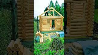 Epic DIY Log Cabin Build Time-Lapse! 😲 | Reaction #facts
