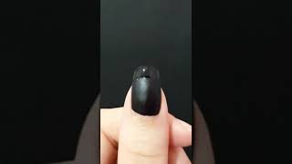 black nail polish designs  مناكير شتوي باللون الأسود بس  ??? matte black frensh tip manicure