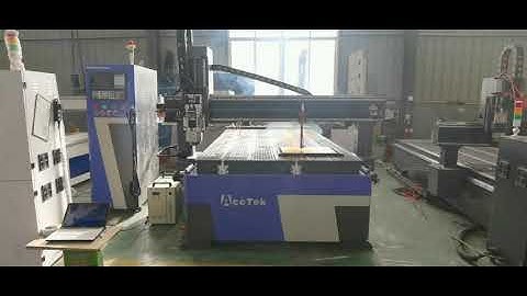AKM1530C atc cnc router with co2 laser head