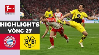 HIGHLIGHTS | Bayern Munich - Borussia Dortmund | "Hòn đá tảng" Hummels, Harry Kane im hơi lặng tiếng
