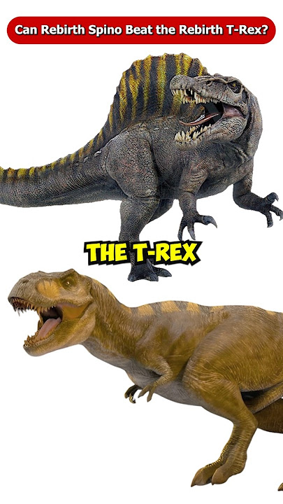 Can the Rebirth Spinosaurus Beat the T-Rex from Jurassic World Rebirth? #Shorts #Viral