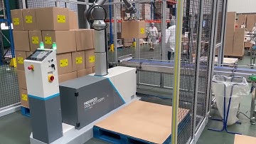 Case Palletizing With Cobot | Reeco End of Line Automation