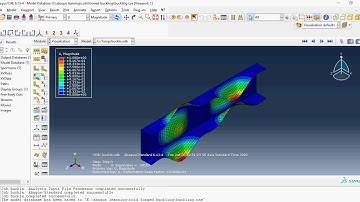 buckling of cold formed steel column (ABAQUS)