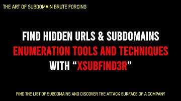 Cyberbeveiliging 2024 | Passieve opsomming | Vind de URL en subdomeinen