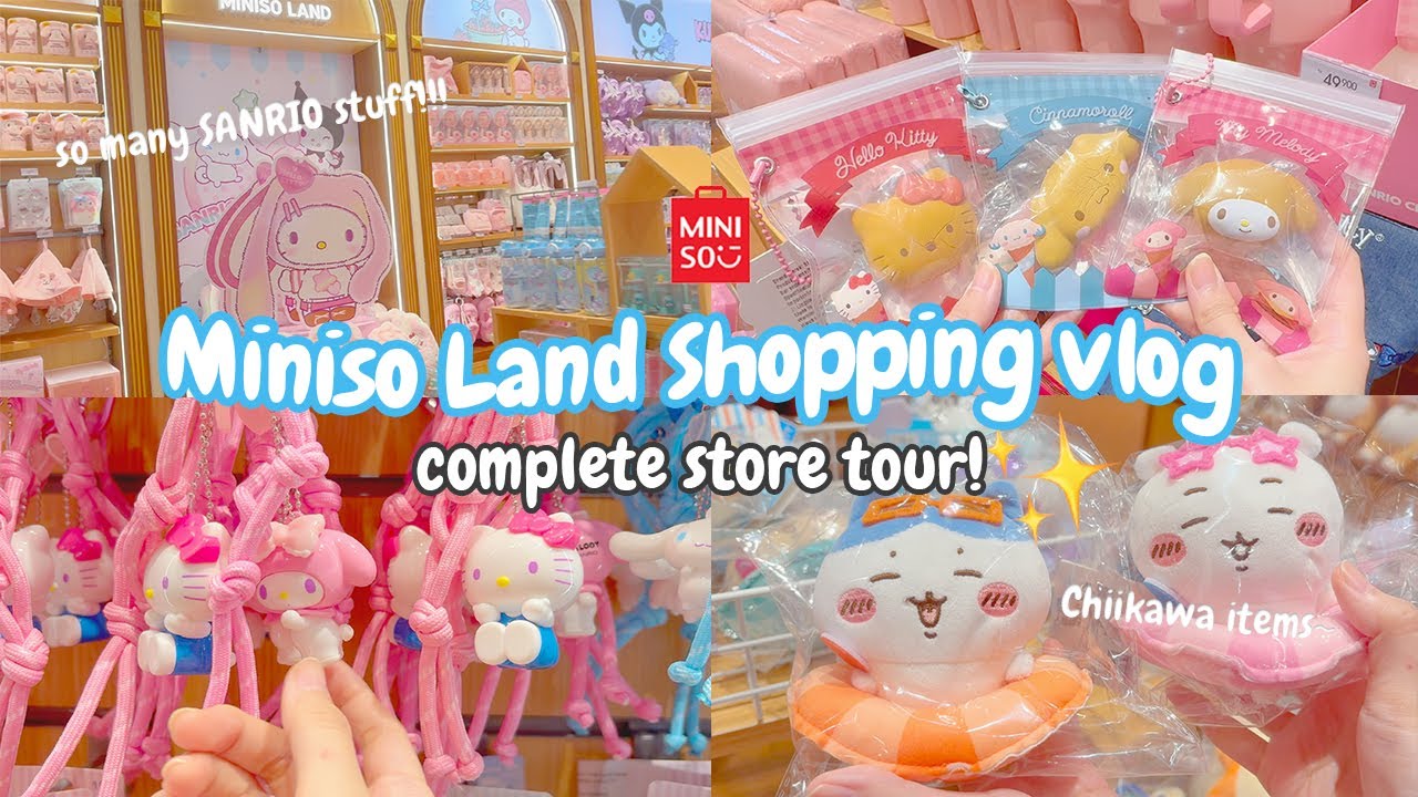 Exploring MINISO LAND 💕 Sanrio, Chiikawa, Mofusand, Disney Zootopia +more! Shopping & blind box vlog