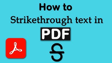 How to strikethrough text in PDF using Adobe Acrobat Pro DC