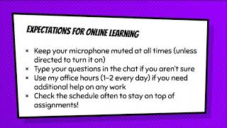 Welcome to Online Learning!