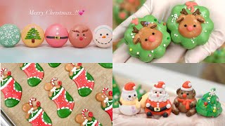 Super Relaxing Christmas Macarons & Meringues Making Video