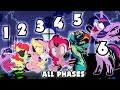 My Little Pony ALL PHASES | Friday Night Funkin&#39; VS My Little Pony: Darkness Is Magic V2 (Pibby Mod)