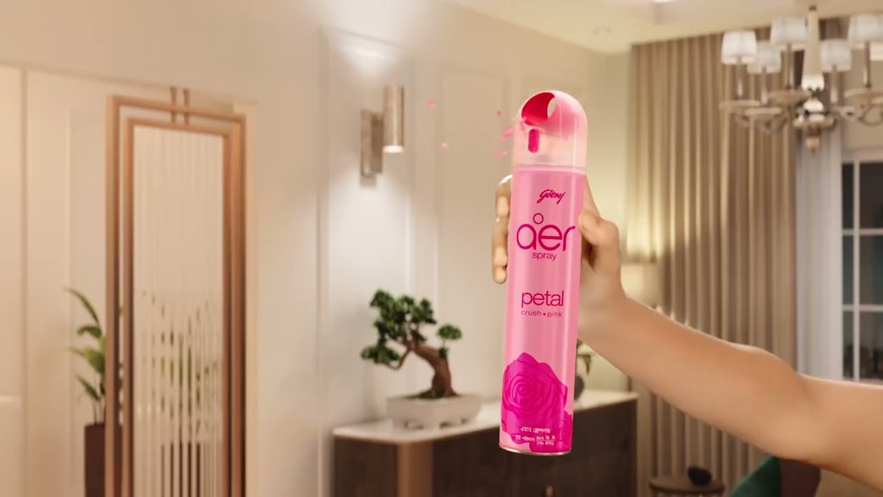 Thematic video content to announce the new fresh look of Godrej aer