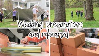 WEDDING PREPARATIONS AND REHEARSAL \/ PLUS GROCERY HAUL, FAMILY TME, AND LOTS OF DIY'S