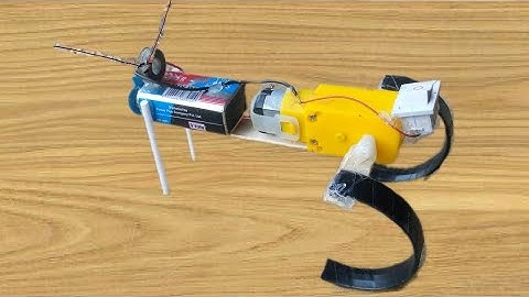 How to make frog robot using dc moter at homemade || DIY Invention Cool science project ||