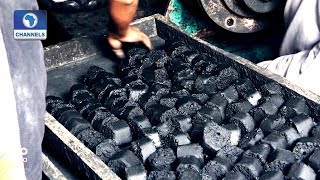 Young Kenyan Entrepreneurs Make Charcoal Briquettes From Coconut Waste