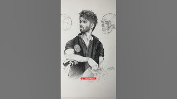 Shahid Kapoor Drawing Skull and Loomis Method