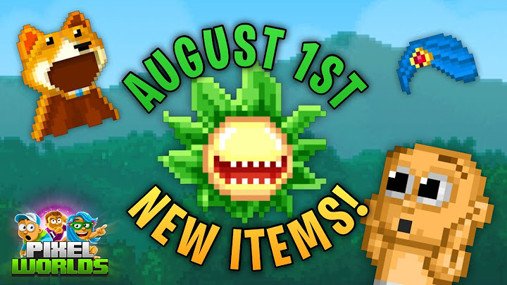 AUGUST 1ST NEW ITEMS! | Pixel Worlds