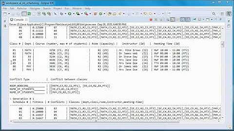 Class Scheduling (03) + Genetic Algorithm + JAVA Prototype Project