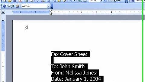 How to Cut, Copy & Paste in MS Word 2003