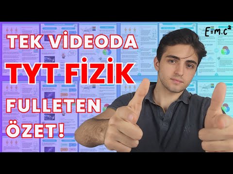 TYT FİZİK FULLETEN SON TEKRAR ! | TÜM KONULAR TEK VİDEODA! | #tyt #yks