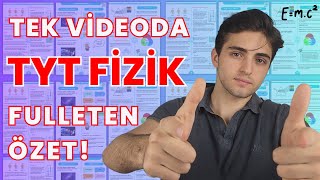 TYT FİZİK FULLETEN SON TEKRAR ! | TÜM KONULAR TEK VİDEODA! | #tyt #yks