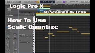 Celebrity Logic Pro X - 60SOL: How To Use Scale Quantize Profile