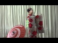 絵日傘・まりか(因島日本舞踊子ども教室成果発表会2011)