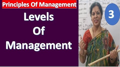 3. Levels Of Management from Principles of Management Subject