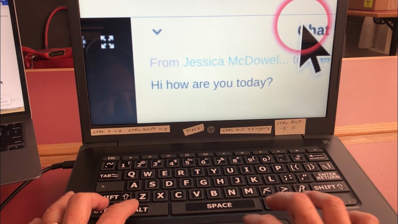 Zoom in on Zoom chat quickly on a Chromebook - youtube