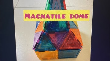 Build a PICCASOTILE DOME|Magnetic building blocks (today)(2023)