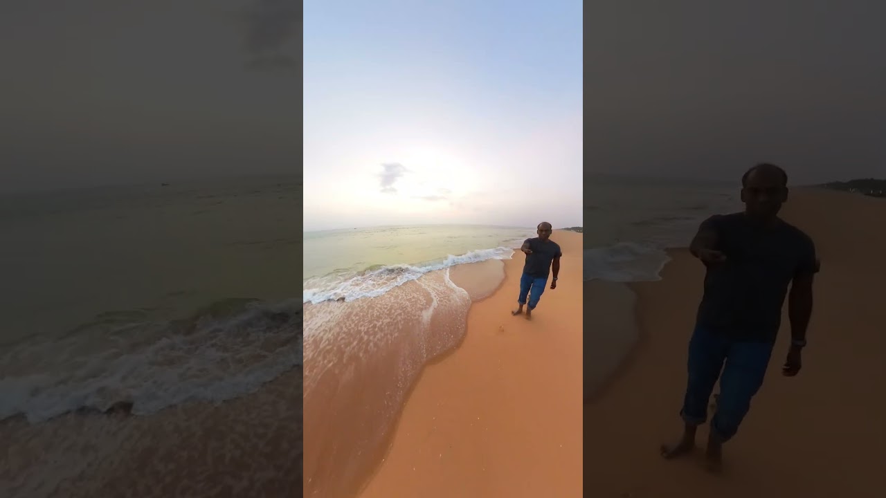 Evening stroll on the beach in kerala