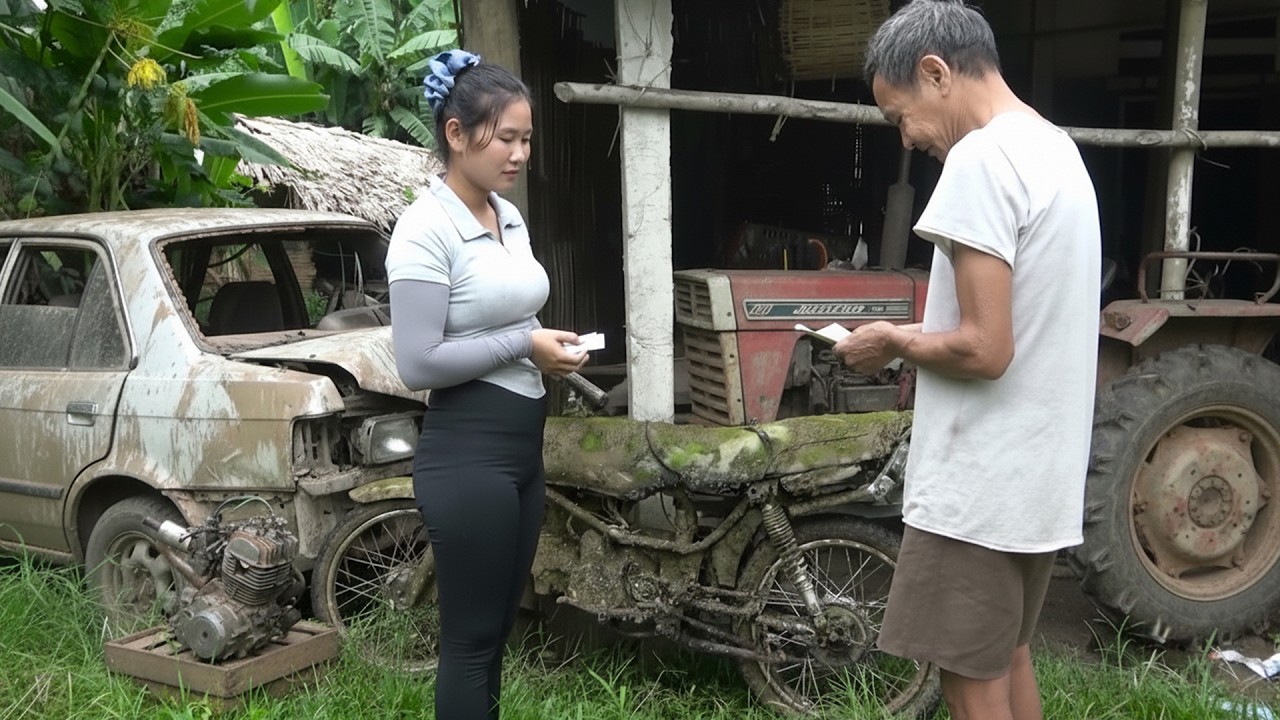 Mechanical Girl Amazes Viewers by Restoring a Rusted DETECH Espero 2000 into a Showroom Bike