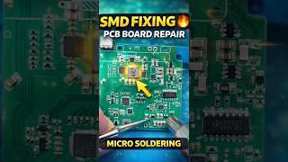 PCB Component Fix on Board | SMD IC Replacement &amp; Micro Soldering Repai #shortsfeed
