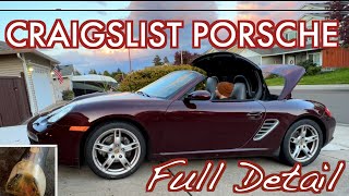 Detailing Cheap Porsche Boxster off Craigslist | FULL TRANSFORMATION
