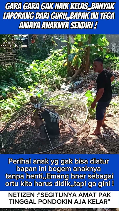 🔴EMNG BENR KITA HARUS DIDIK ,,TAPI JANGAN SEPERTI INI ,,KASIAN ANAKNYA❗