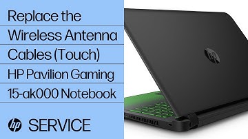 Replace the Wireless Antenna Cables (Touch) | HP Pavilion Gaming 15-ak000 Notebook | HP