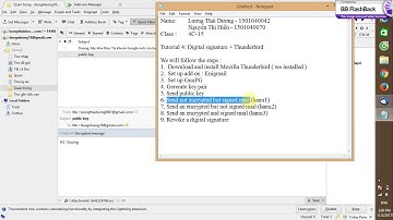 NSE Tut 4 Digital signature and Thunderbird