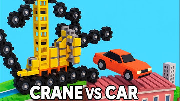 Fancade - Drive Mad All Levels Gameplay Walkthrough Crane vs Car (AP.NO 92) #fancade #drivemad