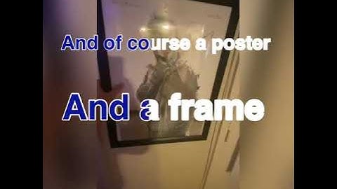 How to frame a poster