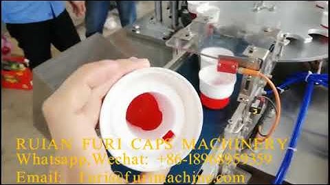 O ring Seal Liner wad Cap inserting assembly machine cap sealing lining wadding machine