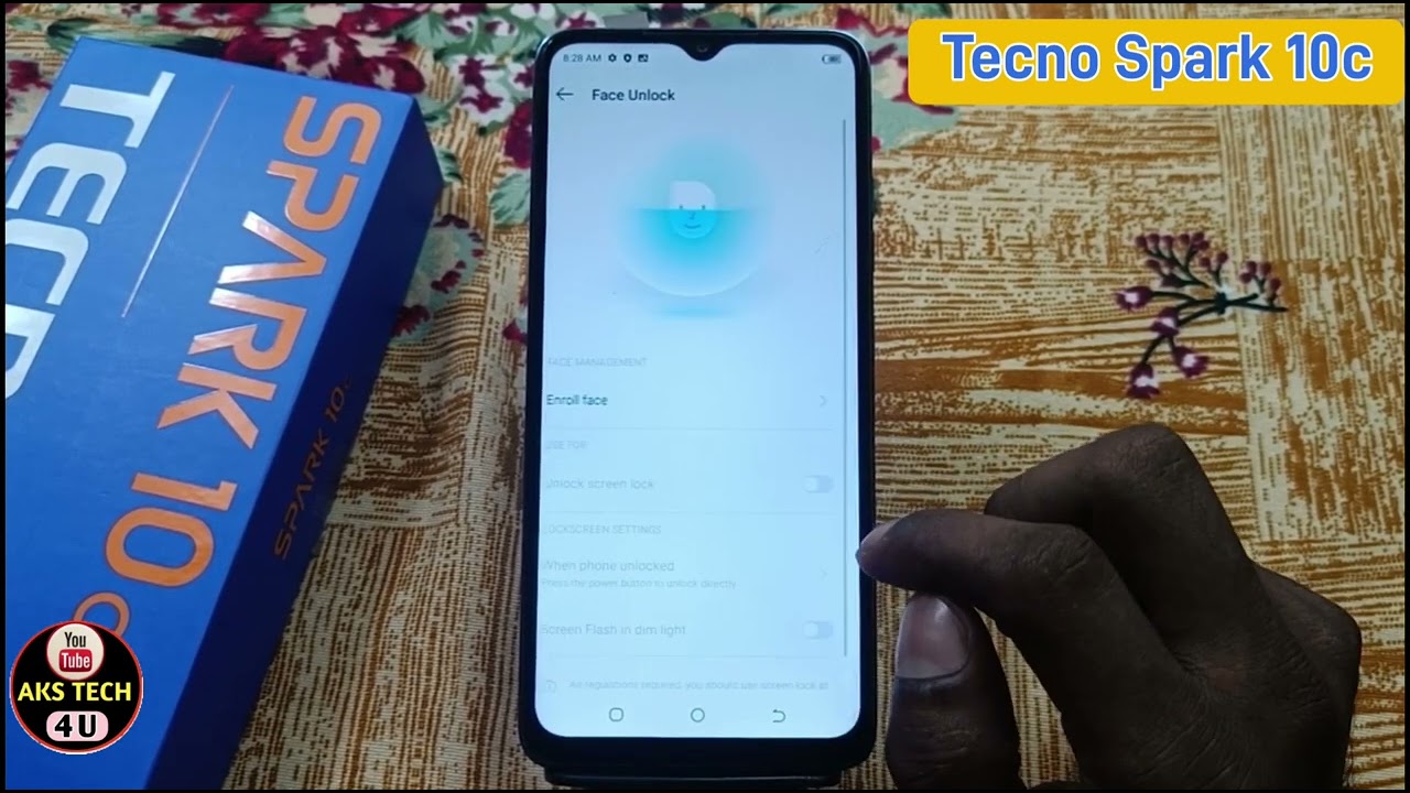 How To Set Face Lock Lock in Tecno Spark 10c | Tecno Spark 10c में Face Lock कैसे लगायें