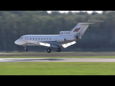 быстрая посадка Як-40: заход носом вниз и реверс в воздухе RA-87908 Вологодское АП