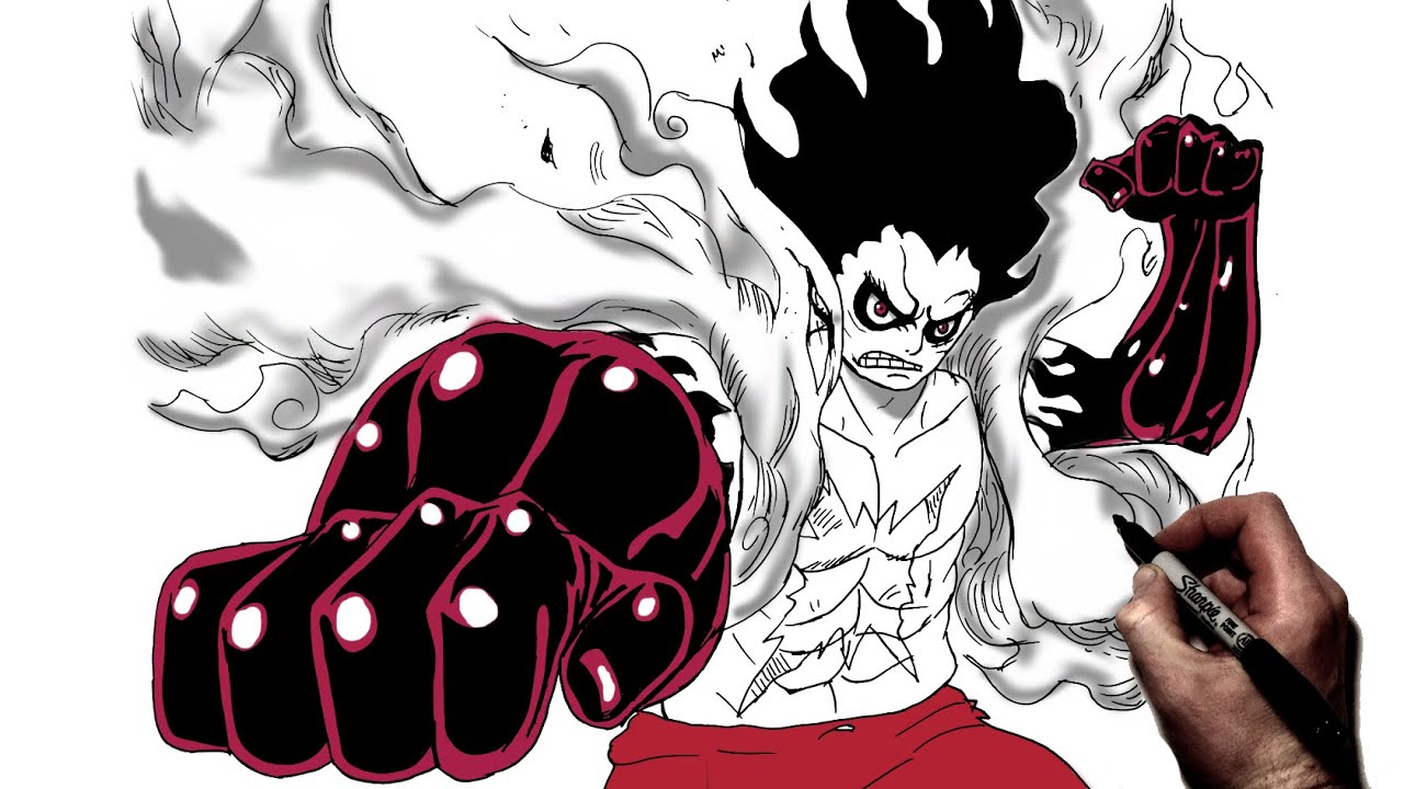 Học cách vẽ Luffy Gear 5 Nhanh chóng và chân thực