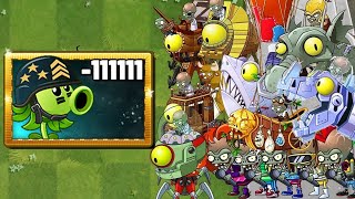 Plants Vs Zombies 2 Mega Gatling Pea Level 1 Vs All Zomboss Battles