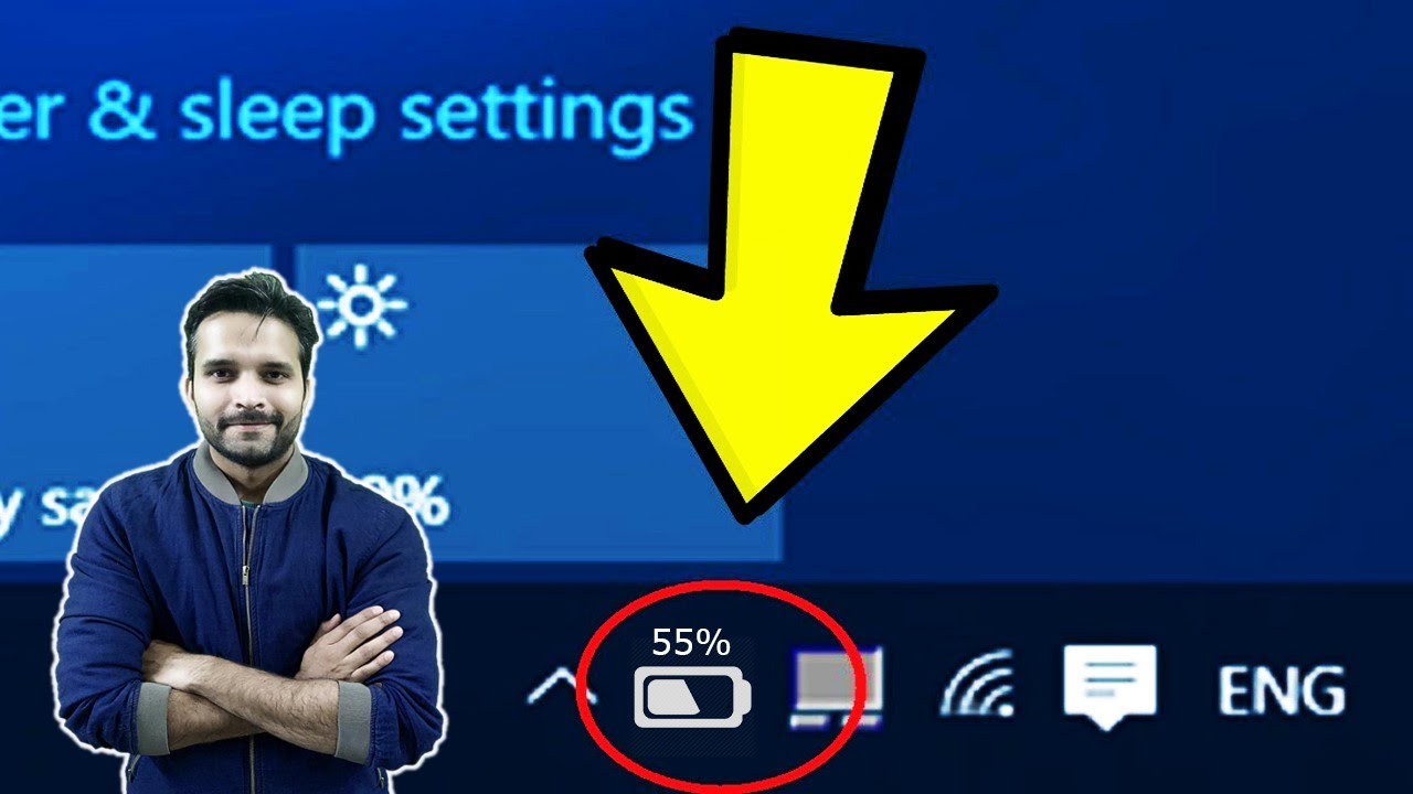 How to get Battery Percentage Icon in Windows Laptop | in Hindi