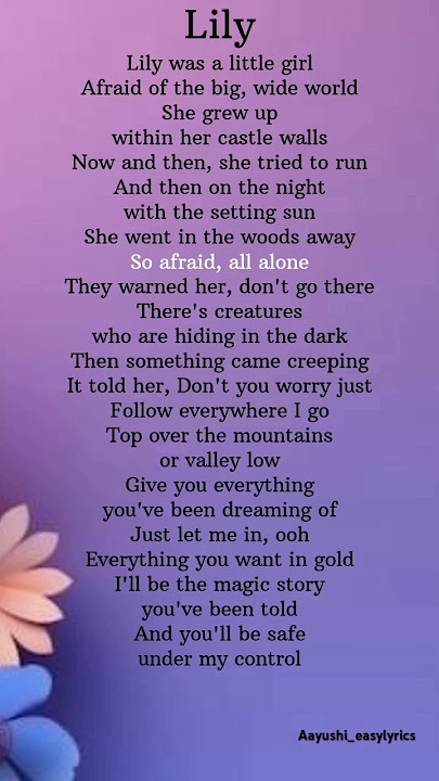 'Lily'-Alan Walker, K-391 & Emelie Hollow Lyrics #lily #songlyrics #shorts
